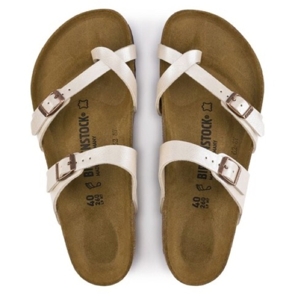 Birkenstock Mayari Pearl White Size 40 - Women’s 9.5 / 10
